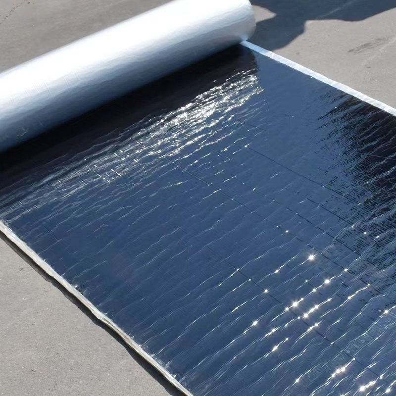 Aluminium foil asphalt self-adhered waterproofing underlayment roll