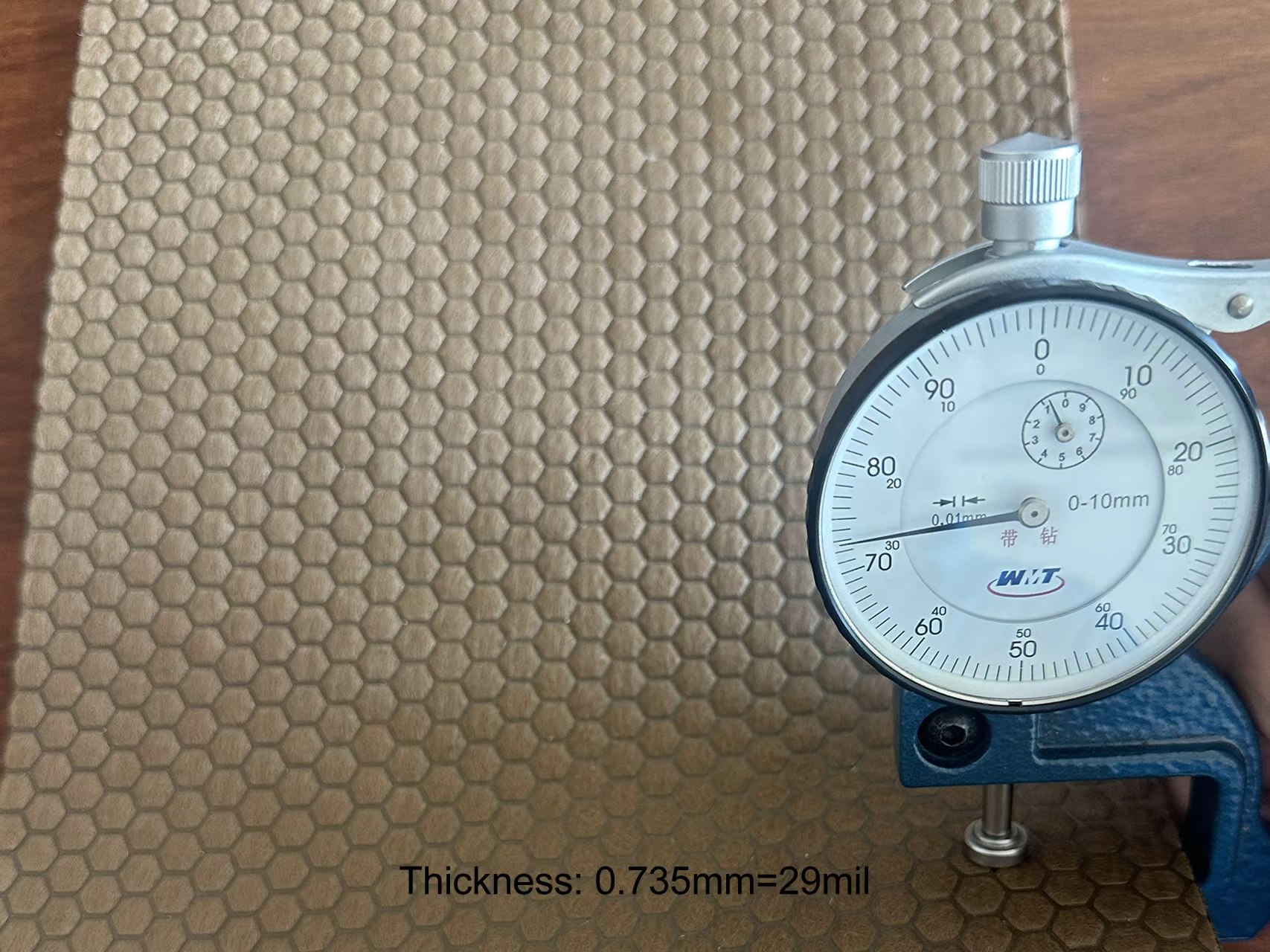Chocolate membrane thickness measurement