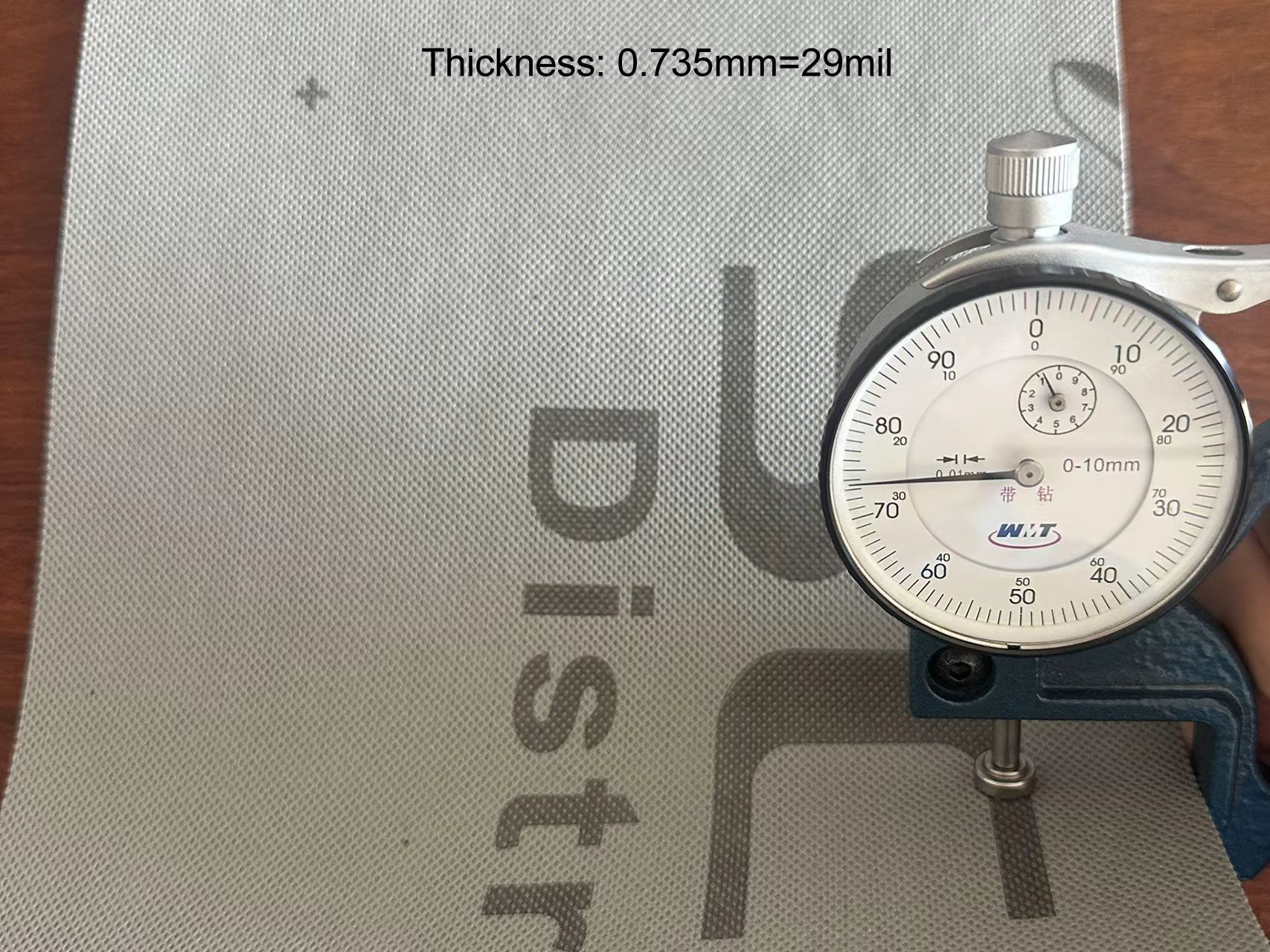 Grey membrane thickness measurement